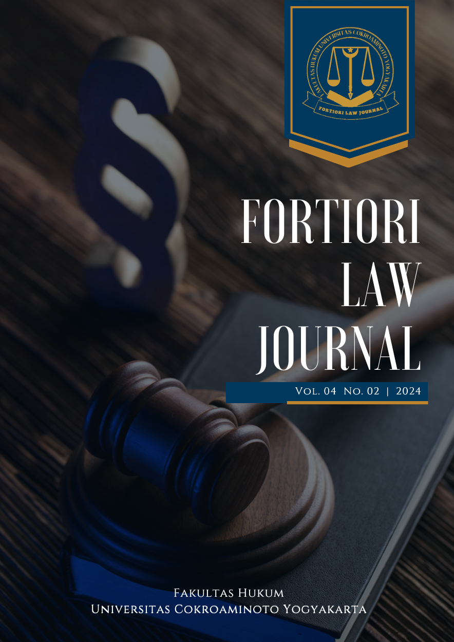 					View Vol. 4 No. 02 (2024): Fortiori Law Journal
				